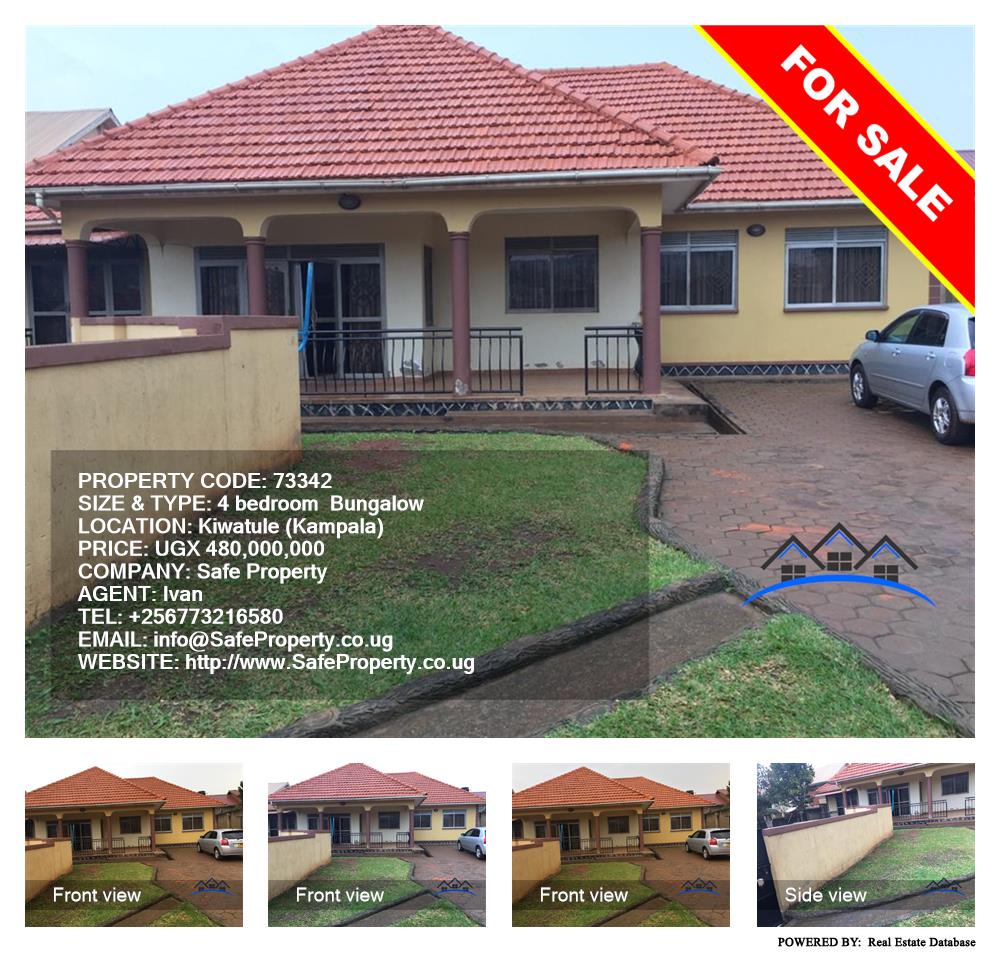 4 bedroom Bungalow  for sale in Kiwaatule Kampala Uganda, code: 73342