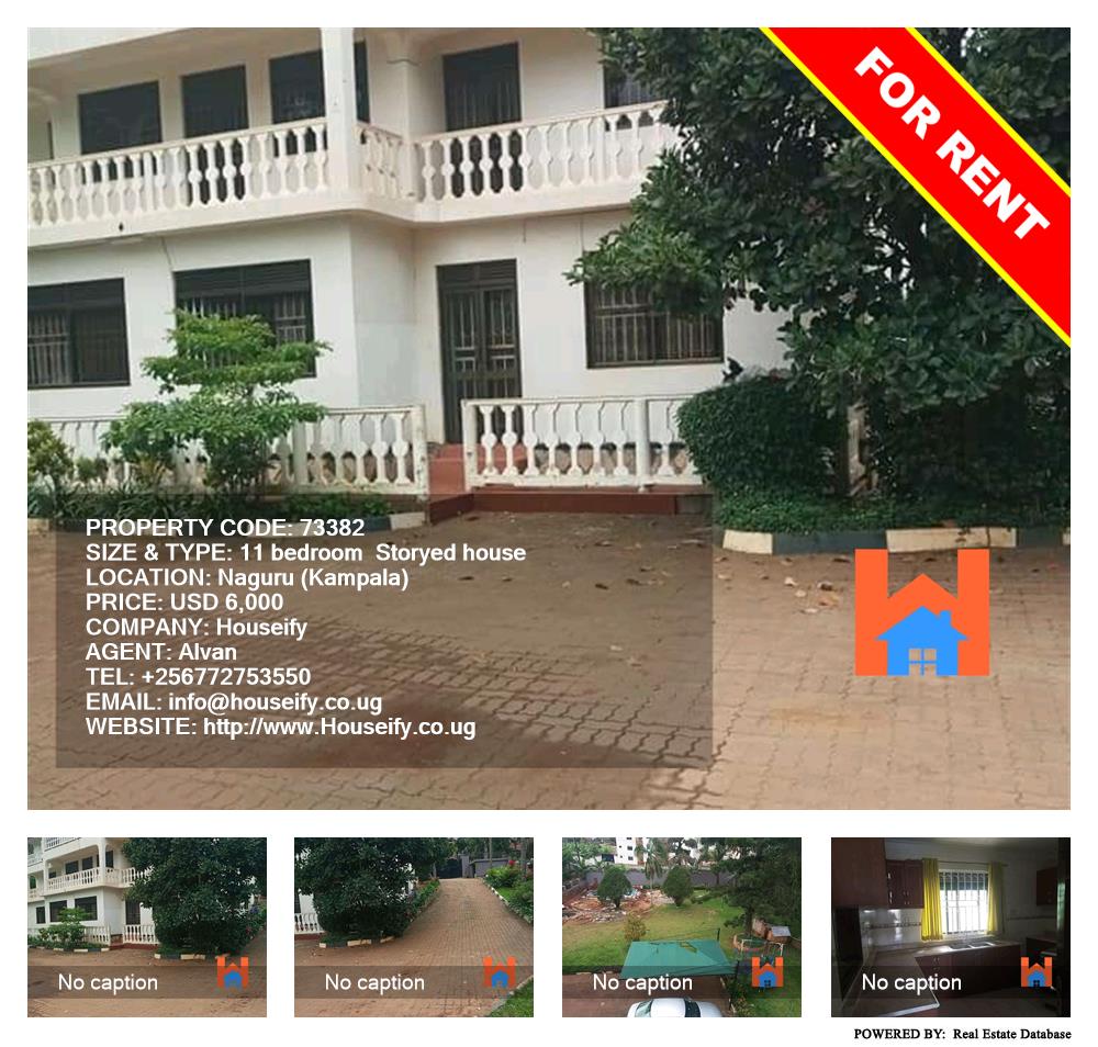 11 bedroom Storeyed house  for rent in Naguru Kampala Uganda, code: 73382