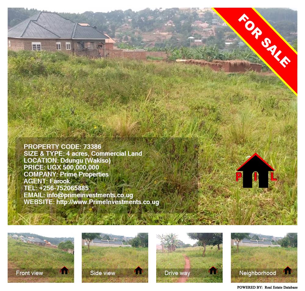 Commercial Land  for sale in Ddungu Wakiso Uganda, code: 73386