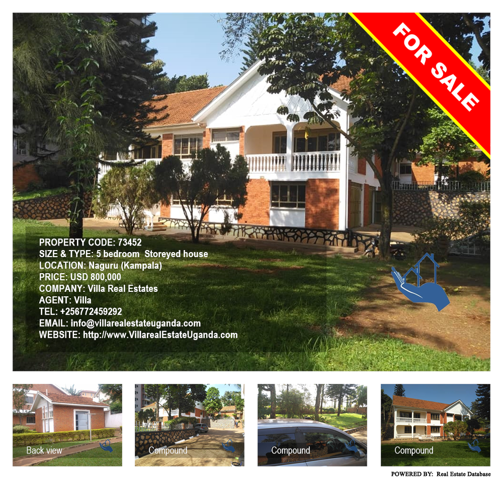 5 bedroom Storeyed house  for sale in Naguru Kampala Uganda, code: 73452