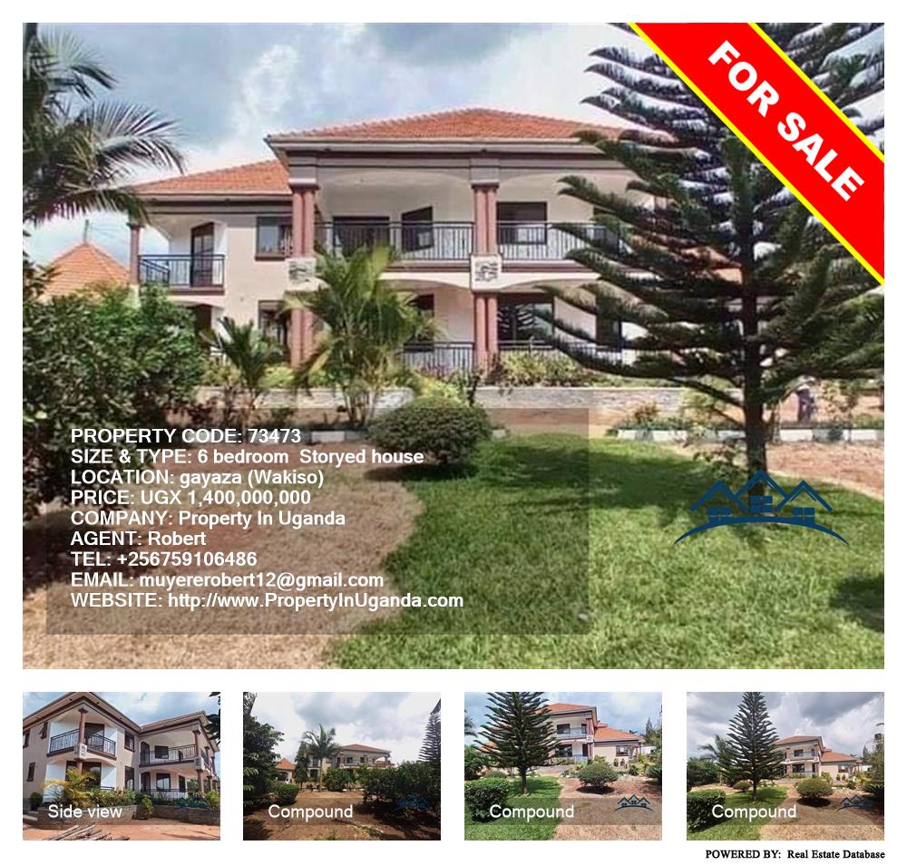 6 bedroom Storeyed house  for sale in Gayaza Wakiso Uganda, code: 73473