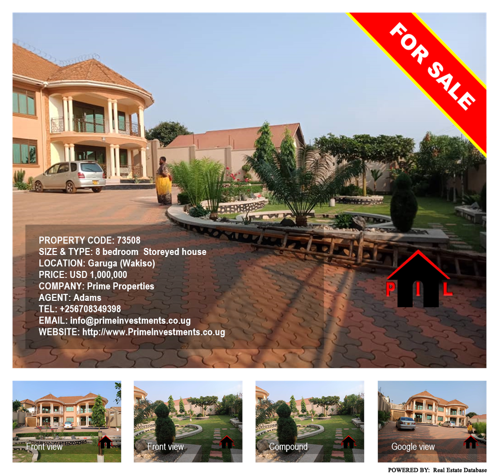 8 bedroom Storeyed house  for sale in Garuga Wakiso Uganda, code: 73508