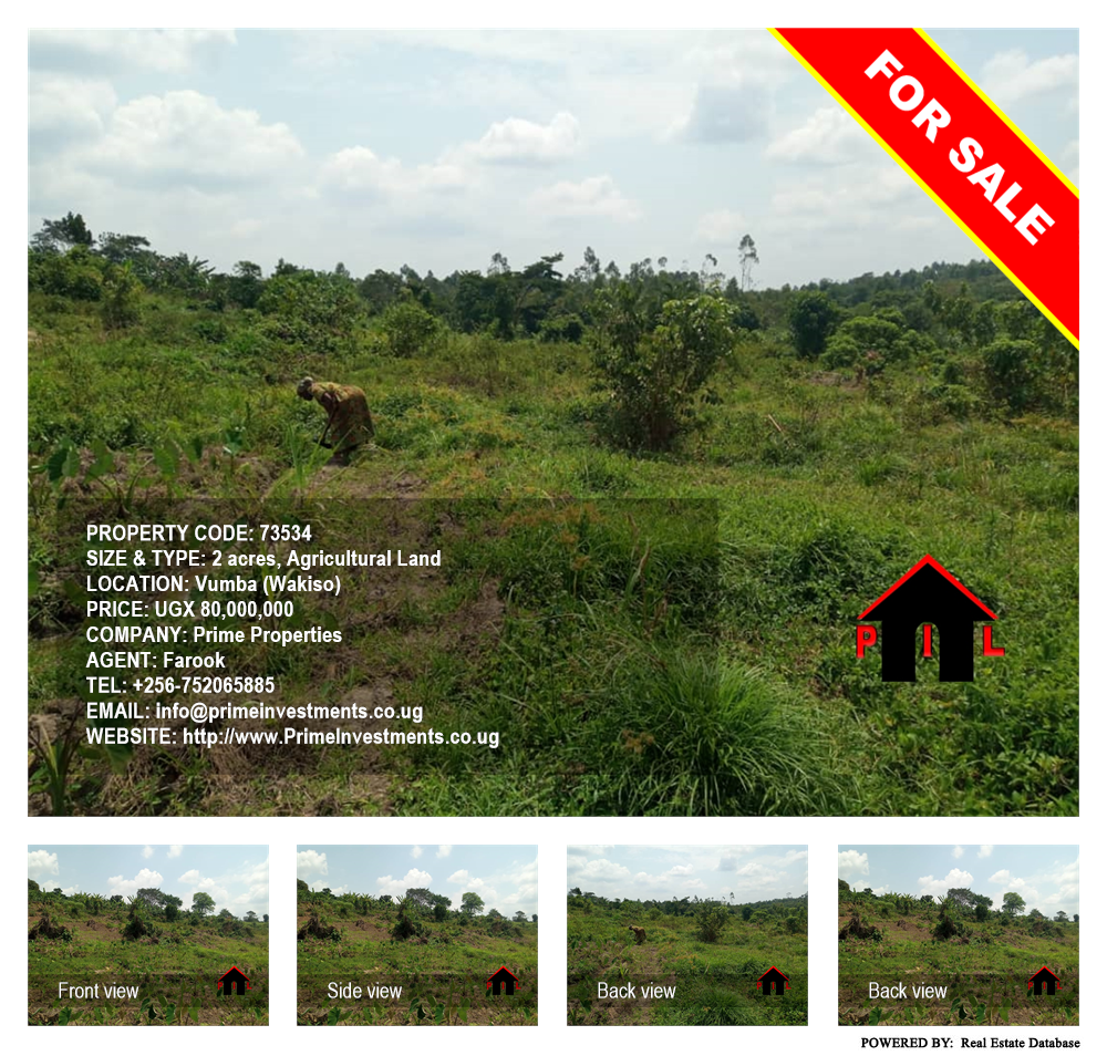 Agricultural Land  for sale in Vvumba Wakiso Uganda, code: 73534