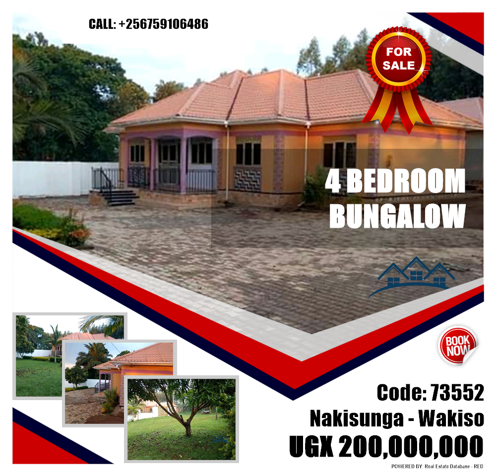 4 bedroom Bungalow  for sale in Nakisunga Wakiso Uganda, code: 73552