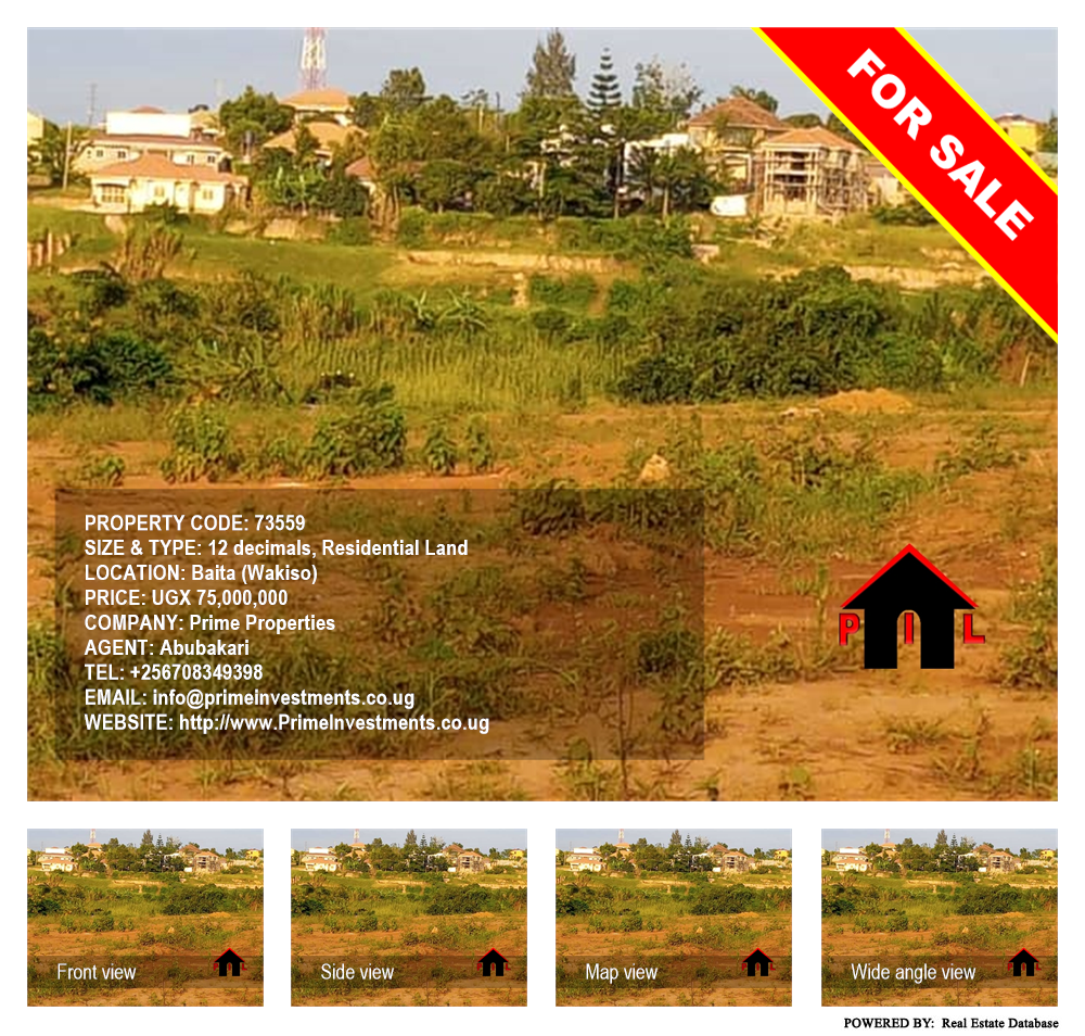 Residential Land  for sale in AbayitaAbabiri Wakiso Uganda, code: 73559