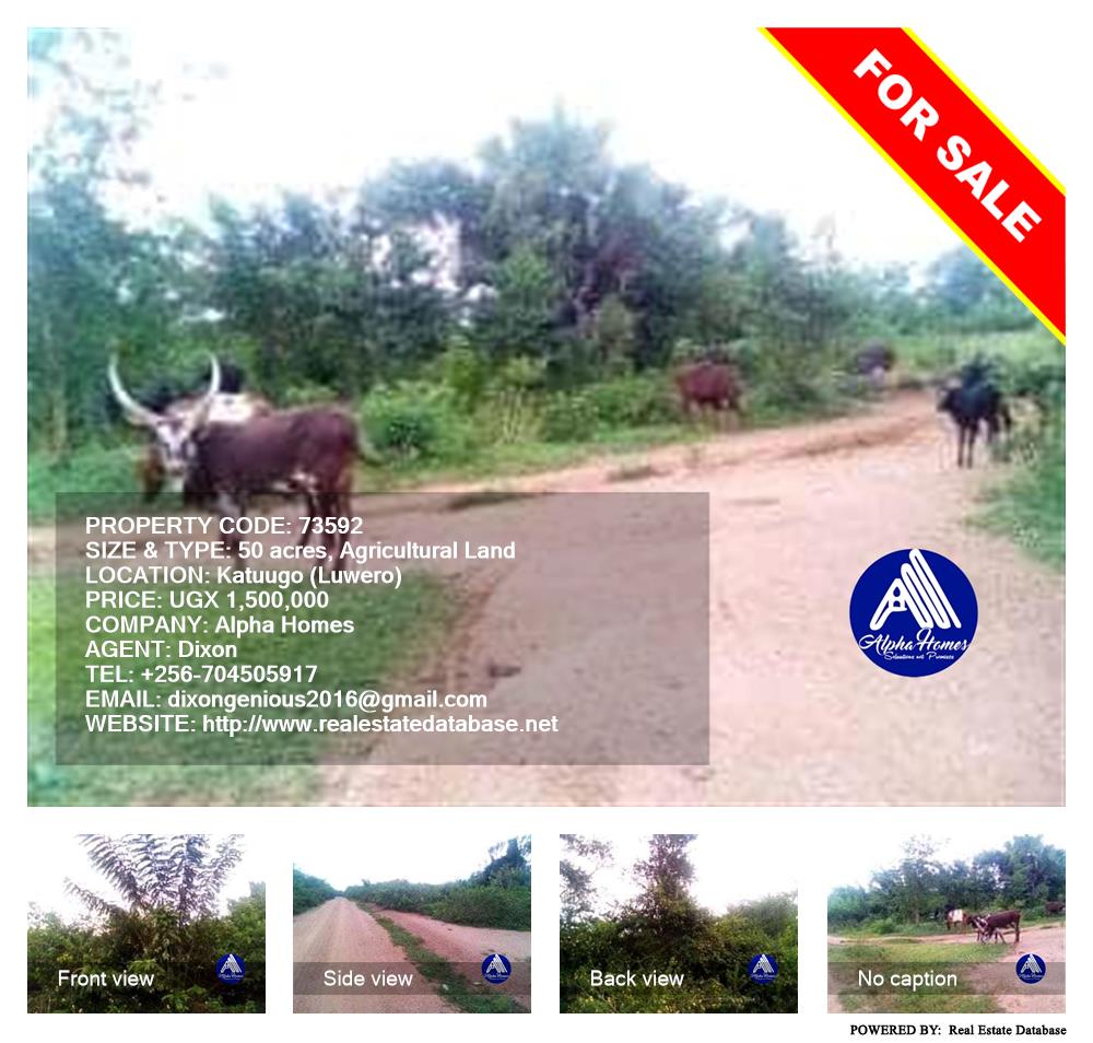 Agricultural Land  for sale in Katuugo Luweero Uganda, code: 73592