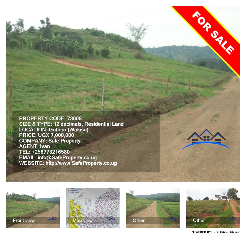 Residential Land  for sale in Gobelo Wakiso Uganda, code: 73608