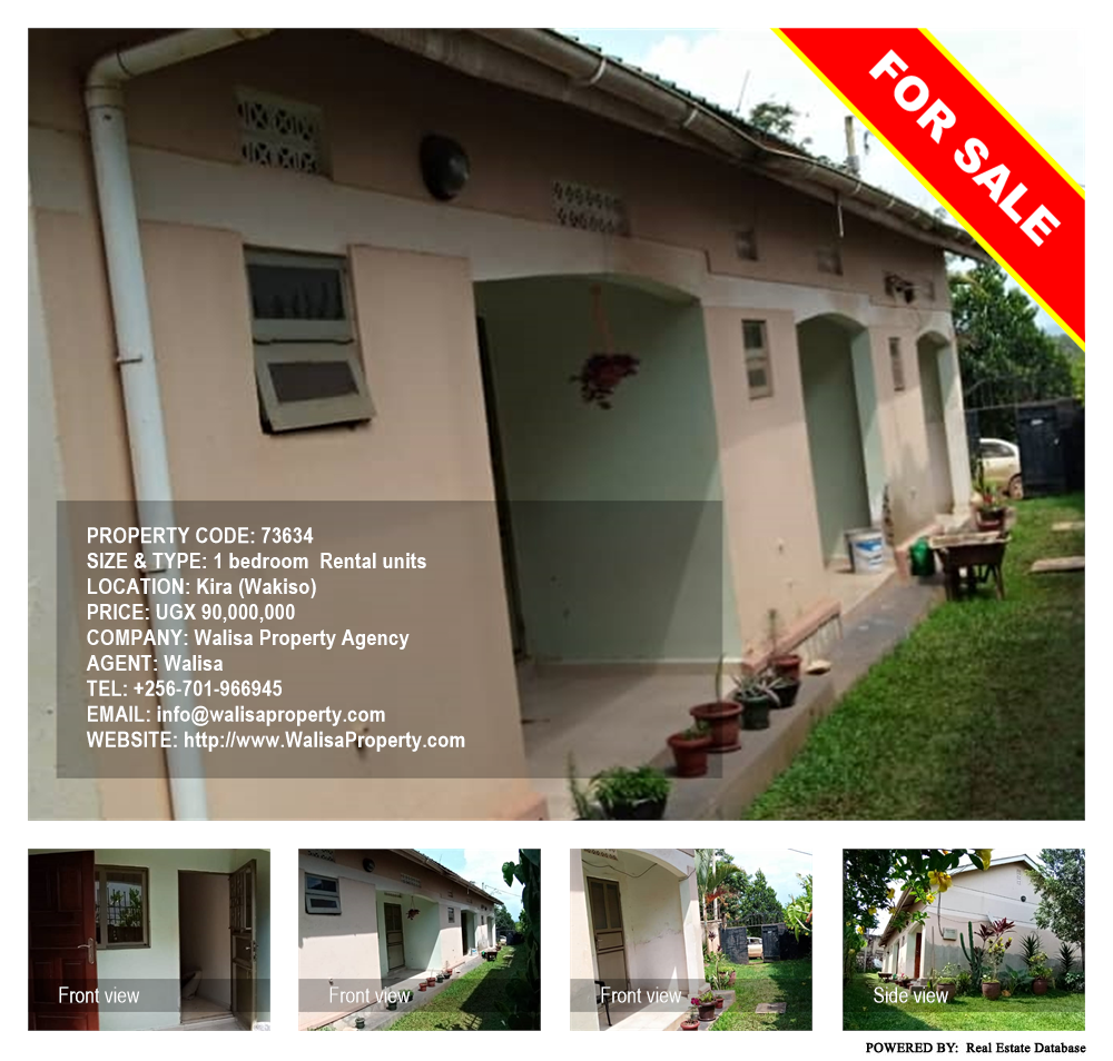 1 bedroom Rental units  for sale in Kira Wakiso Uganda, code: 73634