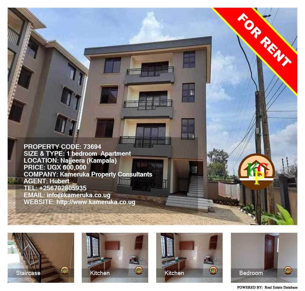 1 bedroom Apartment  for rent in Najjera Kampala Uganda, code: 73694