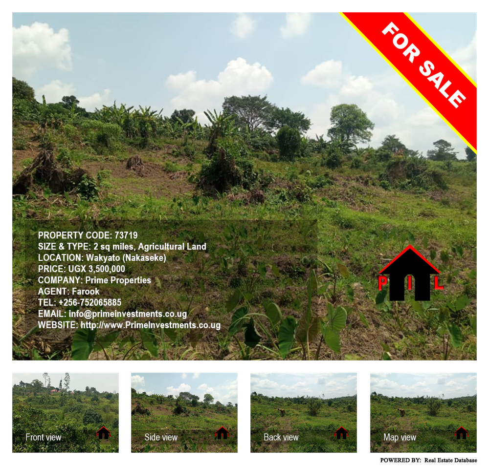 Agricultural Land  for sale in Wakyato Nakaseke Uganda, code: 73719