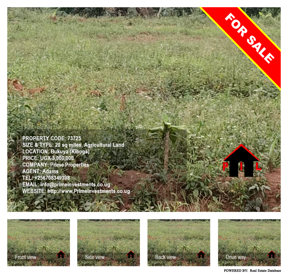 Agricultural Land  for sale in Bukuya Kiboga Uganda, code: 73725