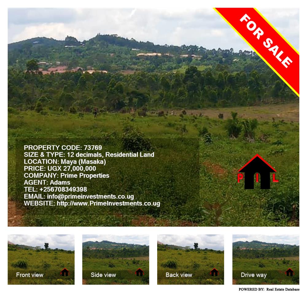 Residential Land  for sale in Maya Masaka Uganda, code: 73769