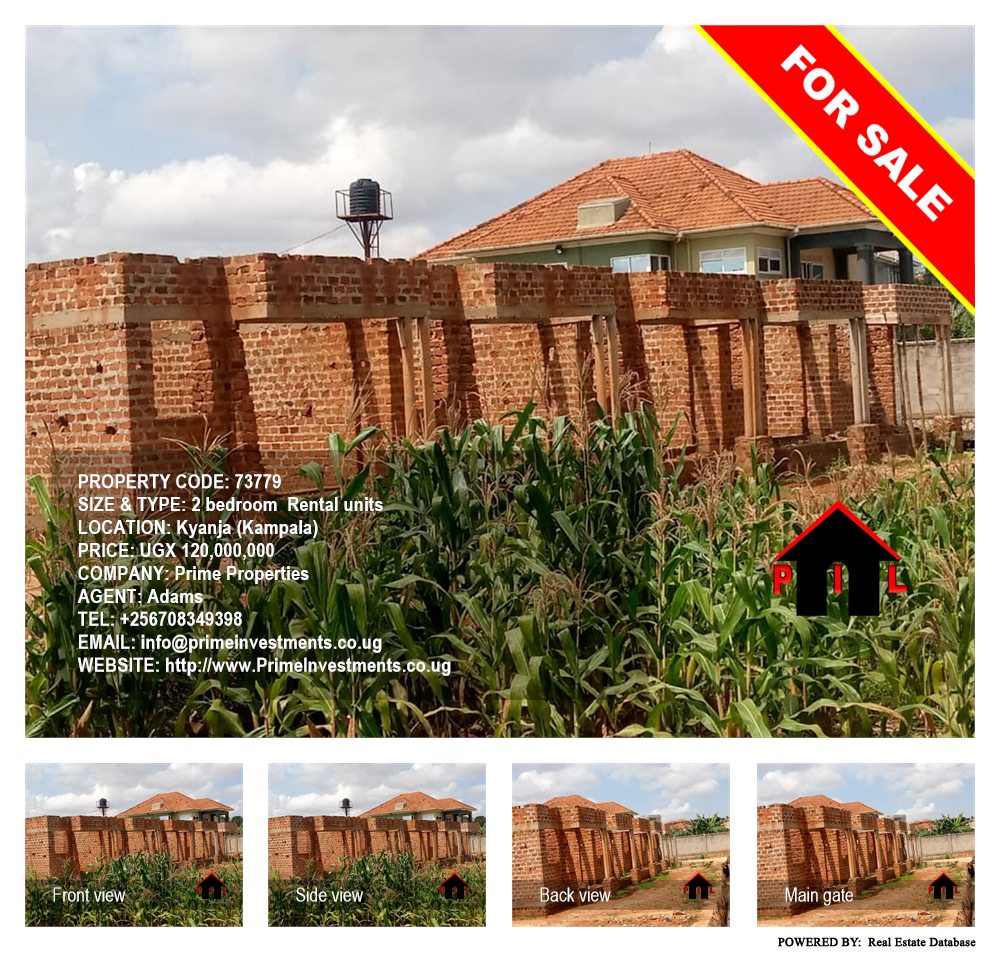 2 bedroom Rental units  for sale in Kyanja Kampala Uganda, code: 73779