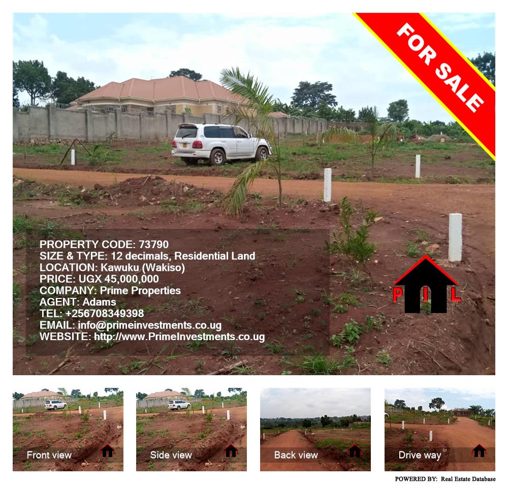 Residential Land  for sale in Kawuku Wakiso Uganda, code: 73790