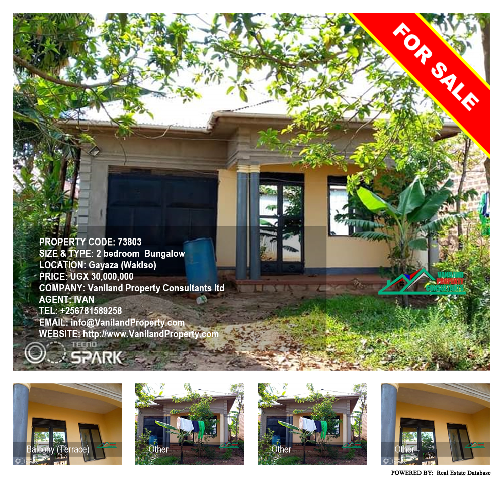 2 bedroom Bungalow  for sale in Gayaza Wakiso Uganda, code: 73803