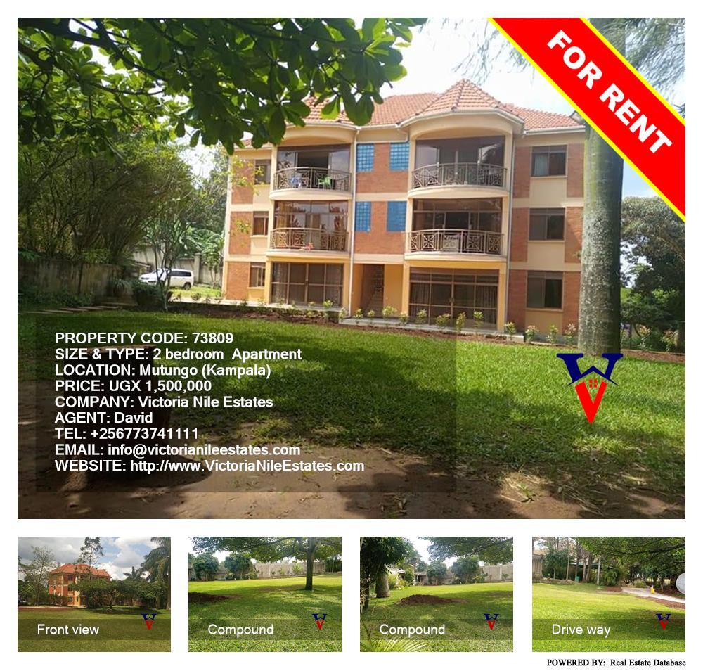 2 bedroom Apartment  for rent in Mutungo Kampala Uganda, code: 73809