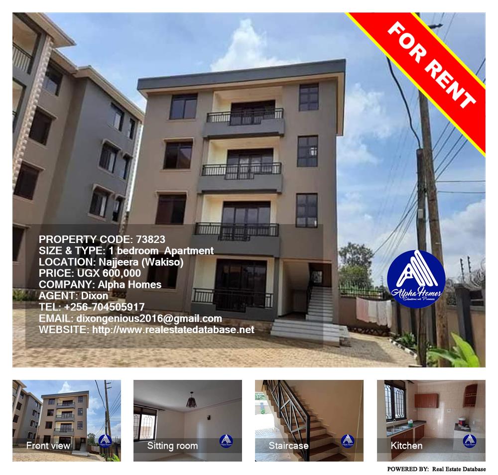 1 bedroom Apartment  for rent in Najjera Wakiso Uganda, code: 73823