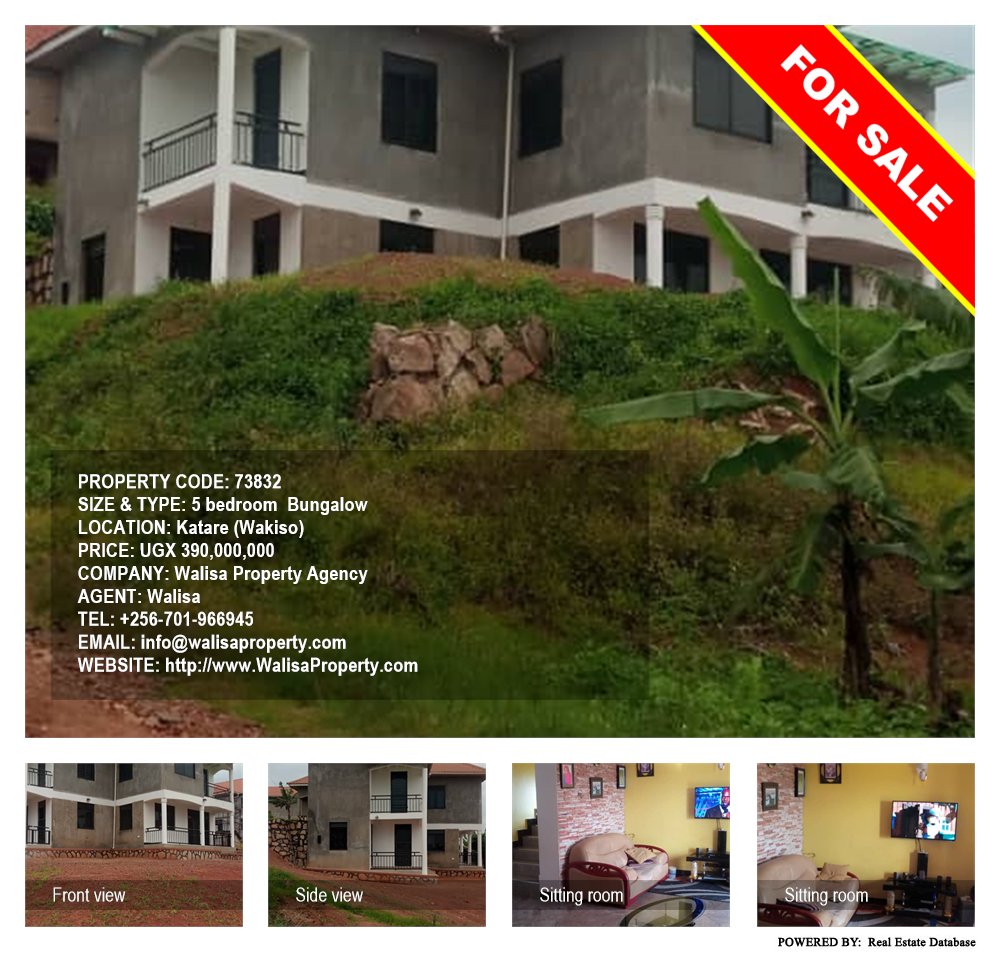5 bedroom Bungalow  for sale in Katare Wakiso Uganda, code: 73832