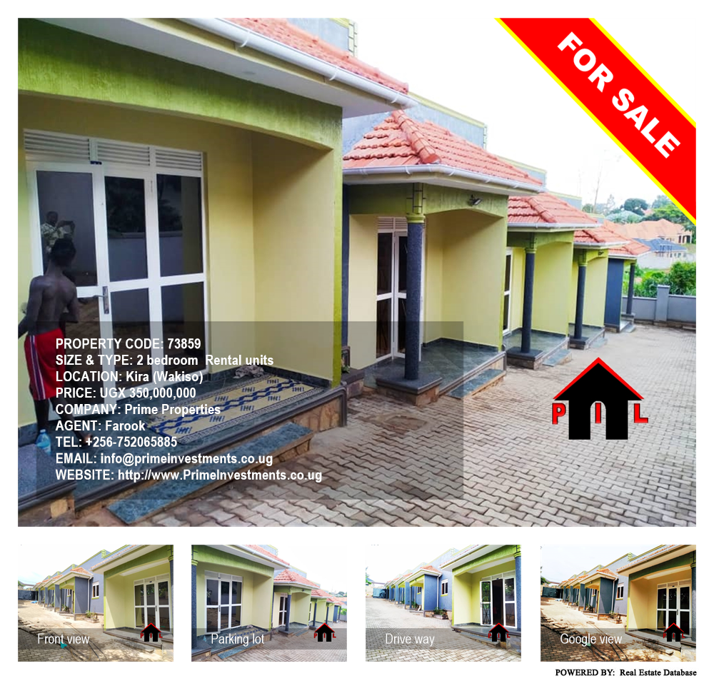 2 bedroom Rental units  for sale in Kira Wakiso Uganda, code: 73859