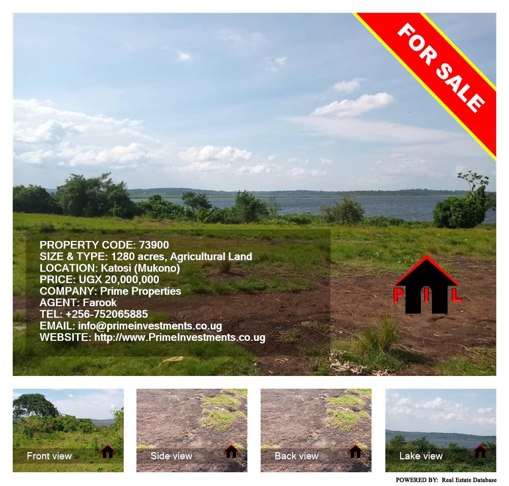 Agricultural Land  for sale in Katosi Mukono Uganda, code: 73900