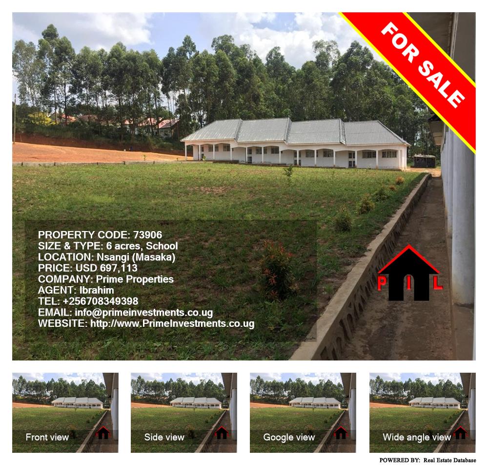 School  for sale in Nsangi Masaka Uganda, code: 73906