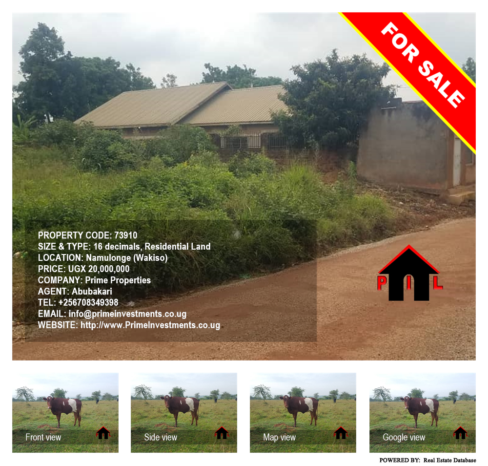 Residential Land  for sale in Namulonge Wakiso Uganda, code: 73910