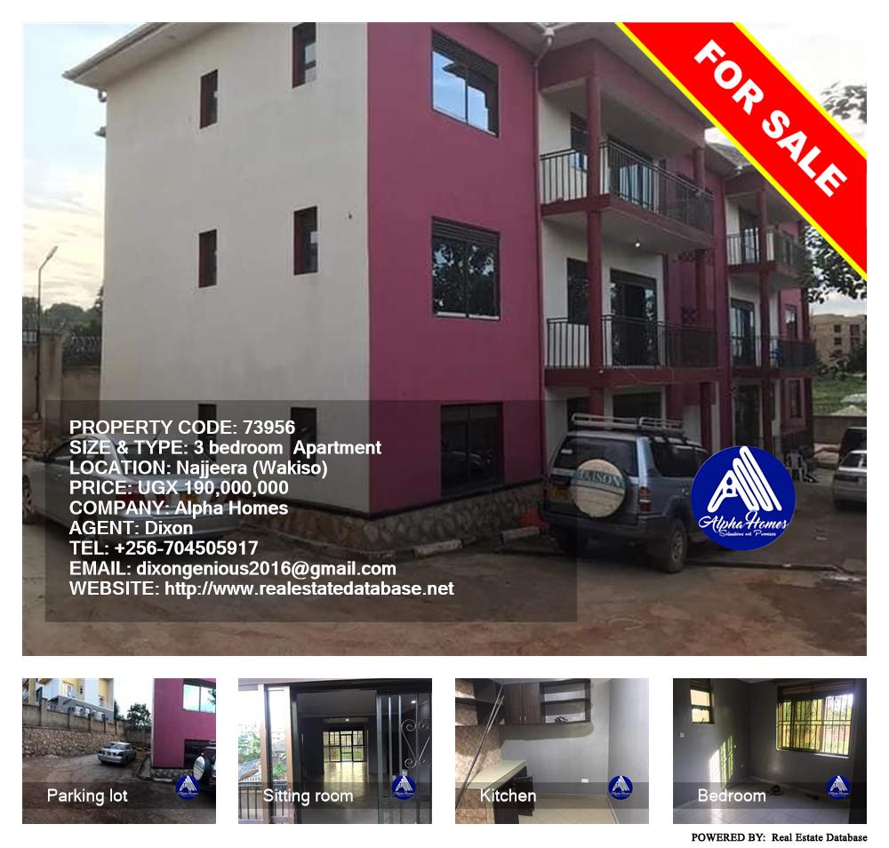 3 bedroom Apartment  for sale in Najjera Wakiso Uganda, code: 73956