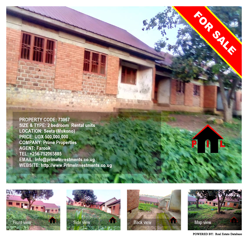 2 bedroom Rental units  for sale in Seeta Mukono Uganda, code: 73967