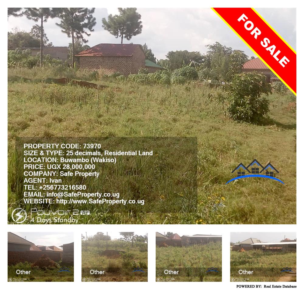 Residential Land  for sale in Buwambo Wakiso Uganda, code: 73970