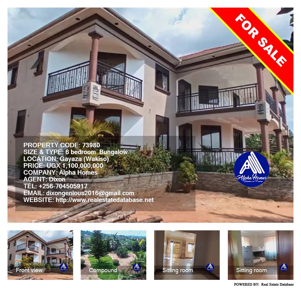6 bedroom Bungalow  for sale in Gayaza Wakiso Uganda, code: 73980