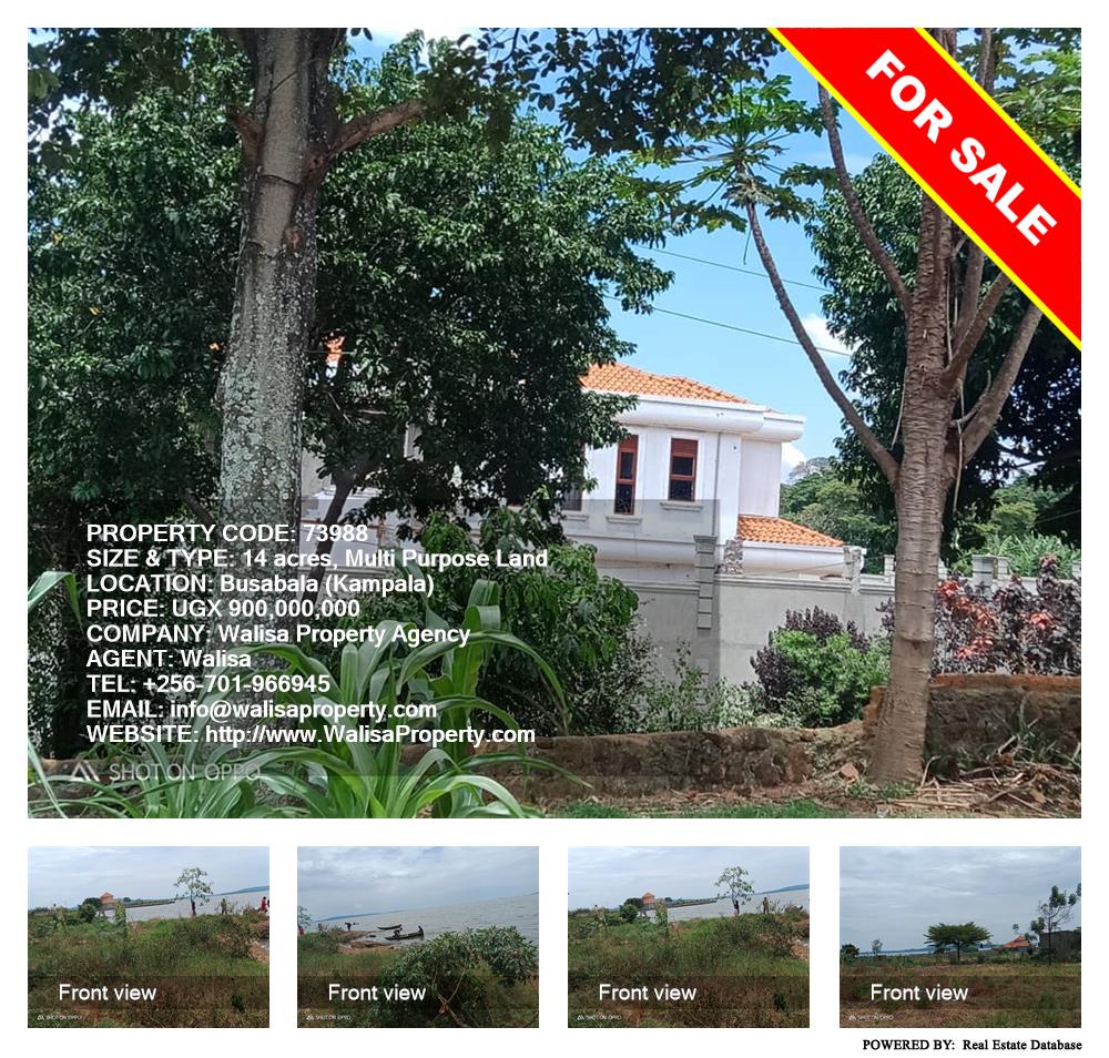 Multipurpose Land  for sale in Busaabala Kampala Uganda, code: 73988