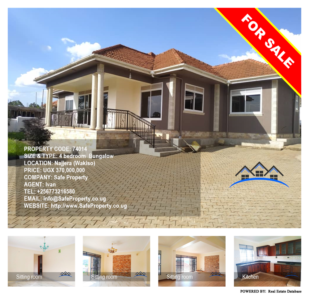 4 bedroom Bungalow  for sale in Najjera Wakiso Uganda, code: 74014