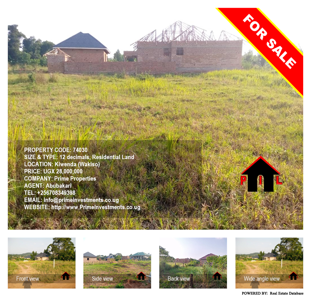 Residential Land  for sale in Kiwenda Wakiso Uganda, code: 74030