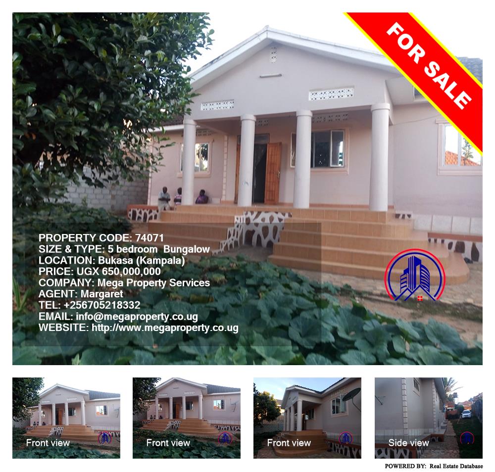 5 bedroom Bungalow  for sale in Bukasa Kampala Uganda, code: 74071