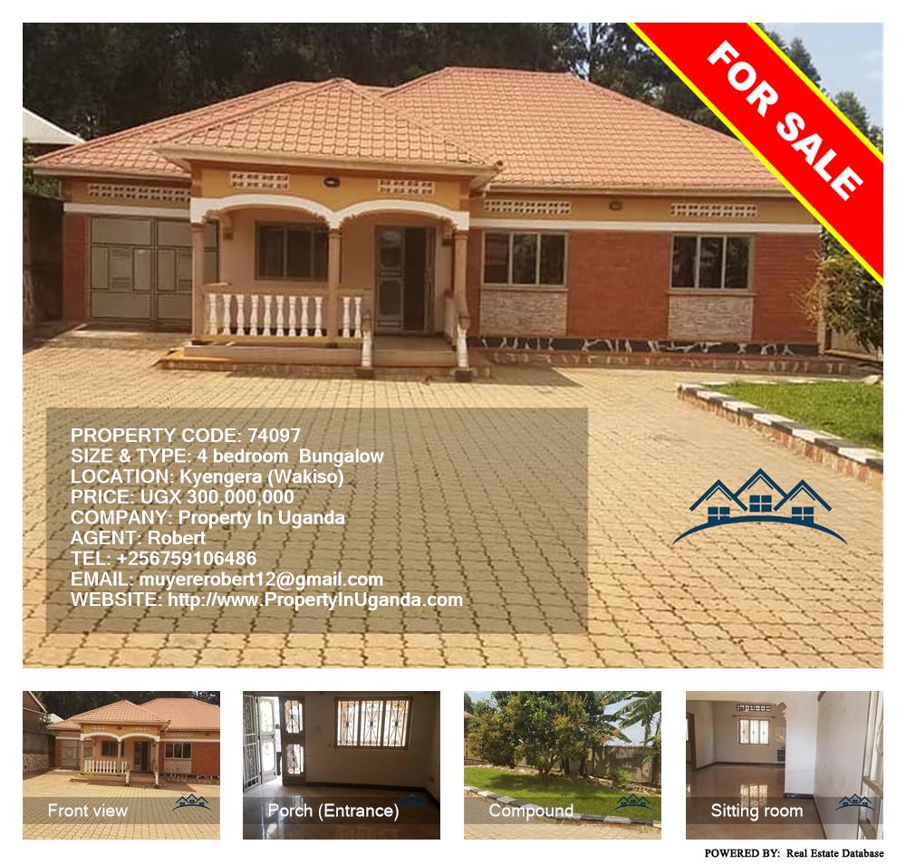 4 bedroom Bungalow  for sale in Kyengela Wakiso Uganda, code: 74097