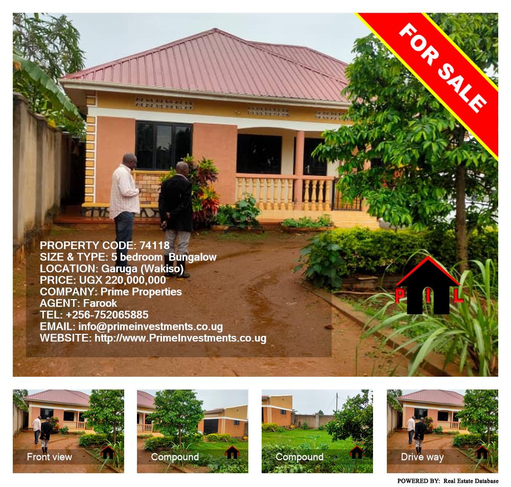 5 bedroom Bungalow  for sale in Garuga Wakiso Uganda, code: 74118