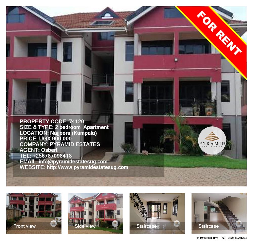 2 bedroom Apartment  for rent in Najjera Kampala Uganda, code: 74120