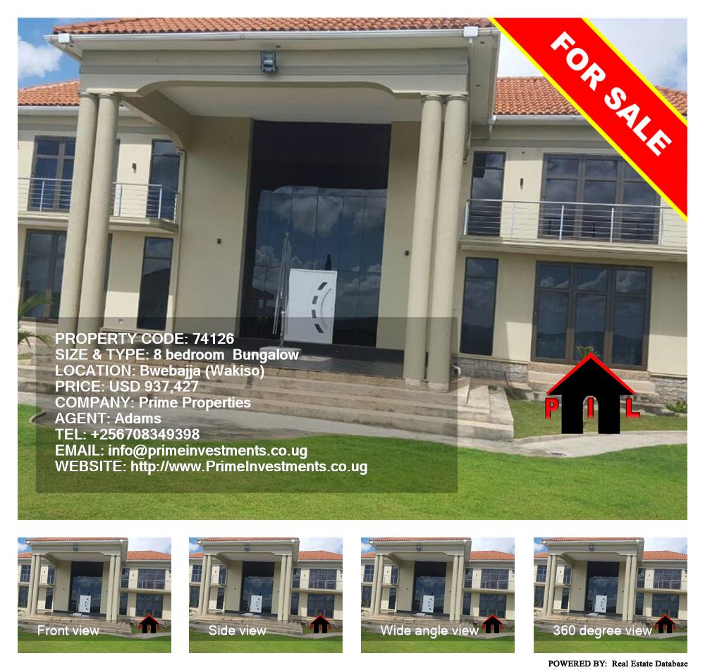 8 bedroom Bungalow  for sale in Bwebajja Wakiso Uganda, code: 74126