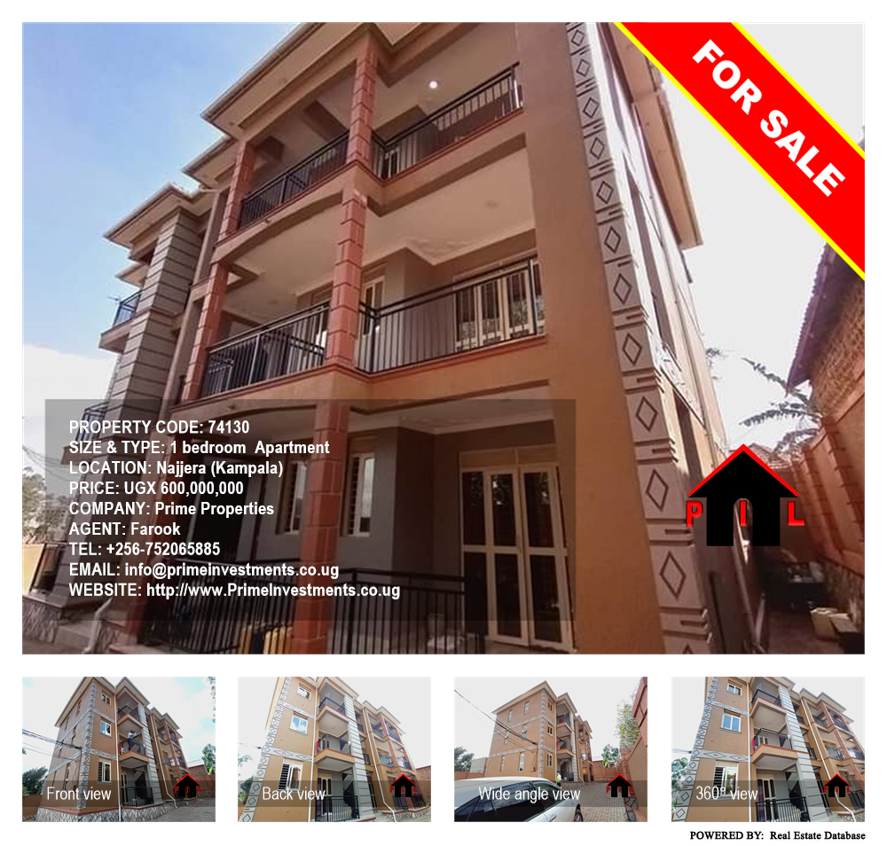 1 bedroom Apartment  for sale in Najjera Kampala Uganda, code: 74130