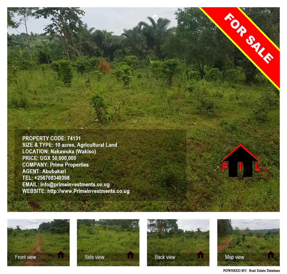 Agricultural Land  for sale in Nakawuka Wakiso Uganda, code: 74131