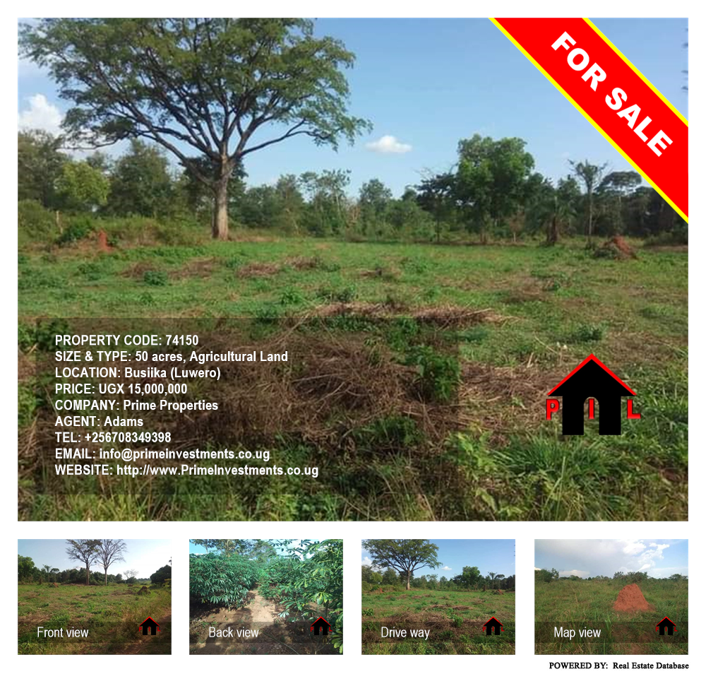 Agricultural Land  for sale in Busiika Luweero Uganda, code: 74150