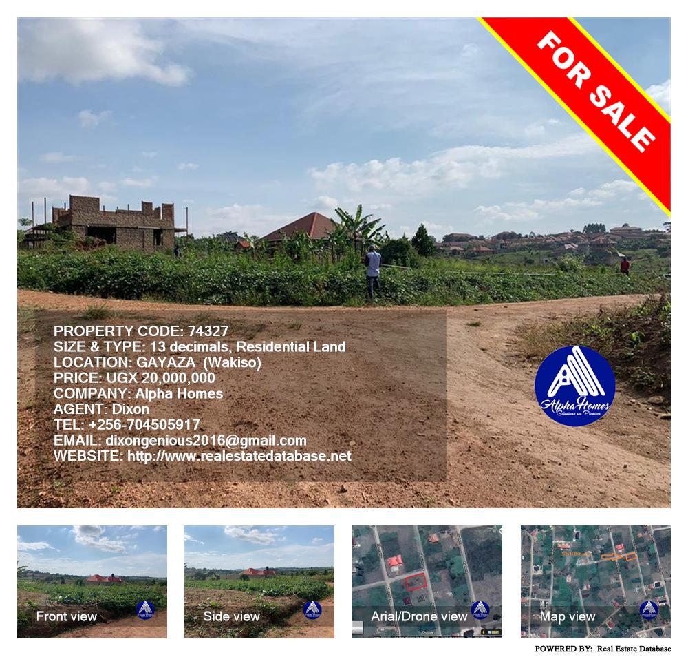 Residential Land  for sale in Gayaza Wakiso Uganda, code: 74327