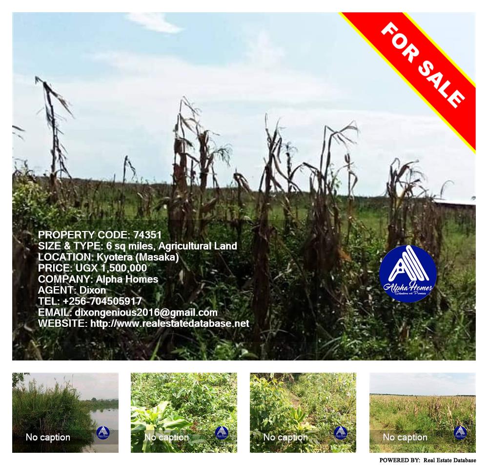 Agricultural Land  for sale in Kyotela Masaka Uganda, code: 74351