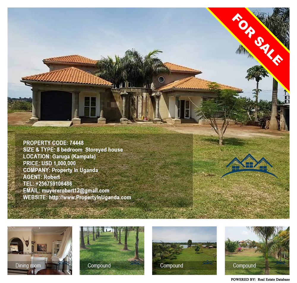 8 bedroom Storeyed house  for sale in Garuga Kampala Uganda, code: 74448