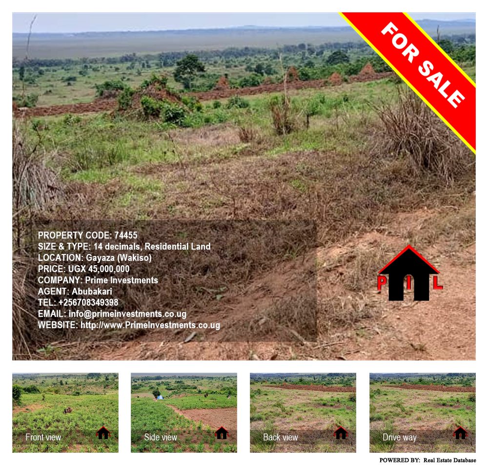 Residential Land  for sale in Gayaza Wakiso Uganda, code: 74455
