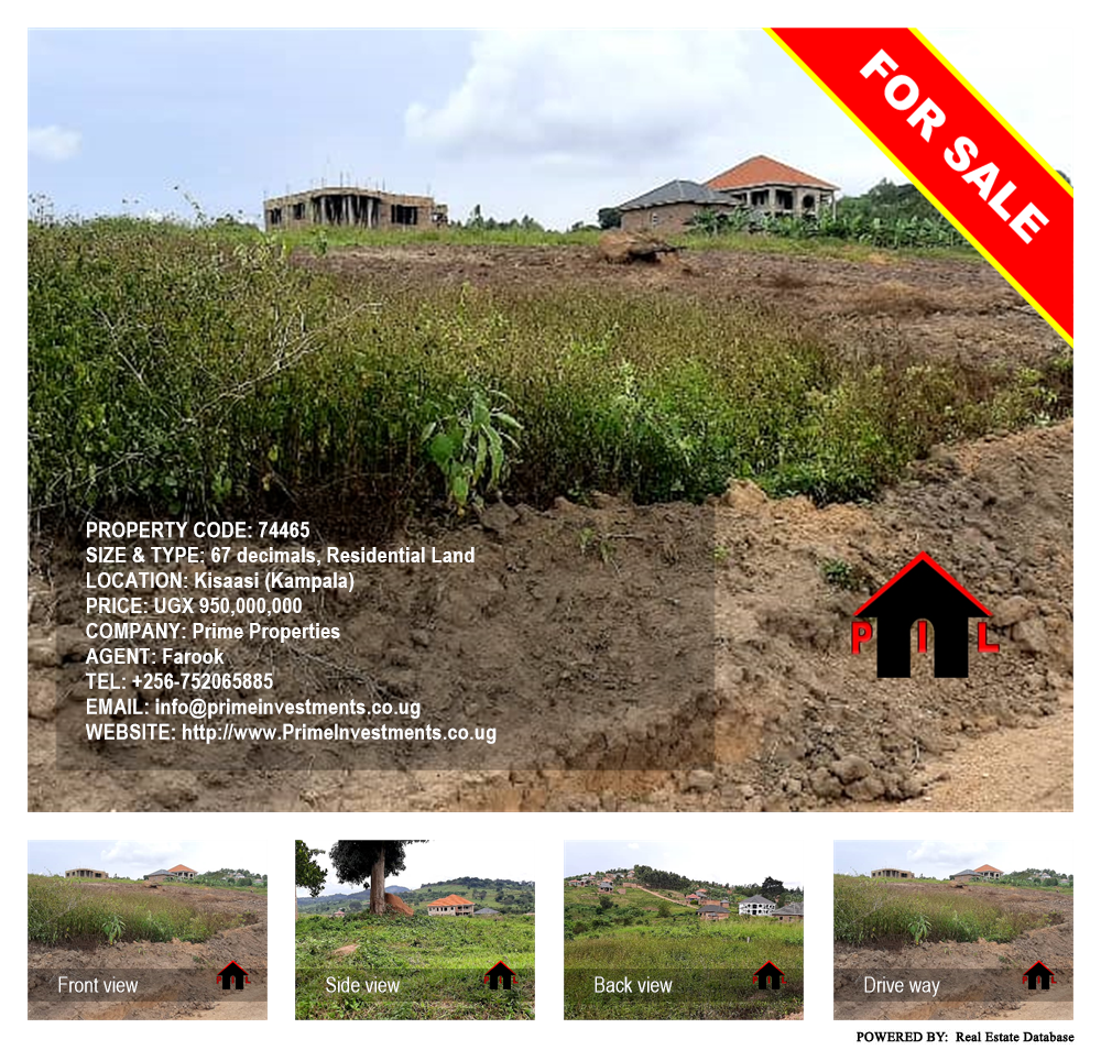 Residential Land  for sale in Kisaasi Kampala Uganda, code: 74465