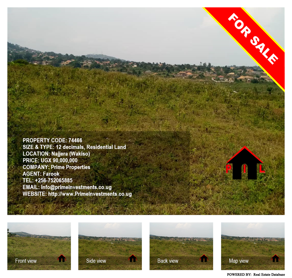 Residential Land  for sale in Najjera Wakiso Uganda, code: 74466