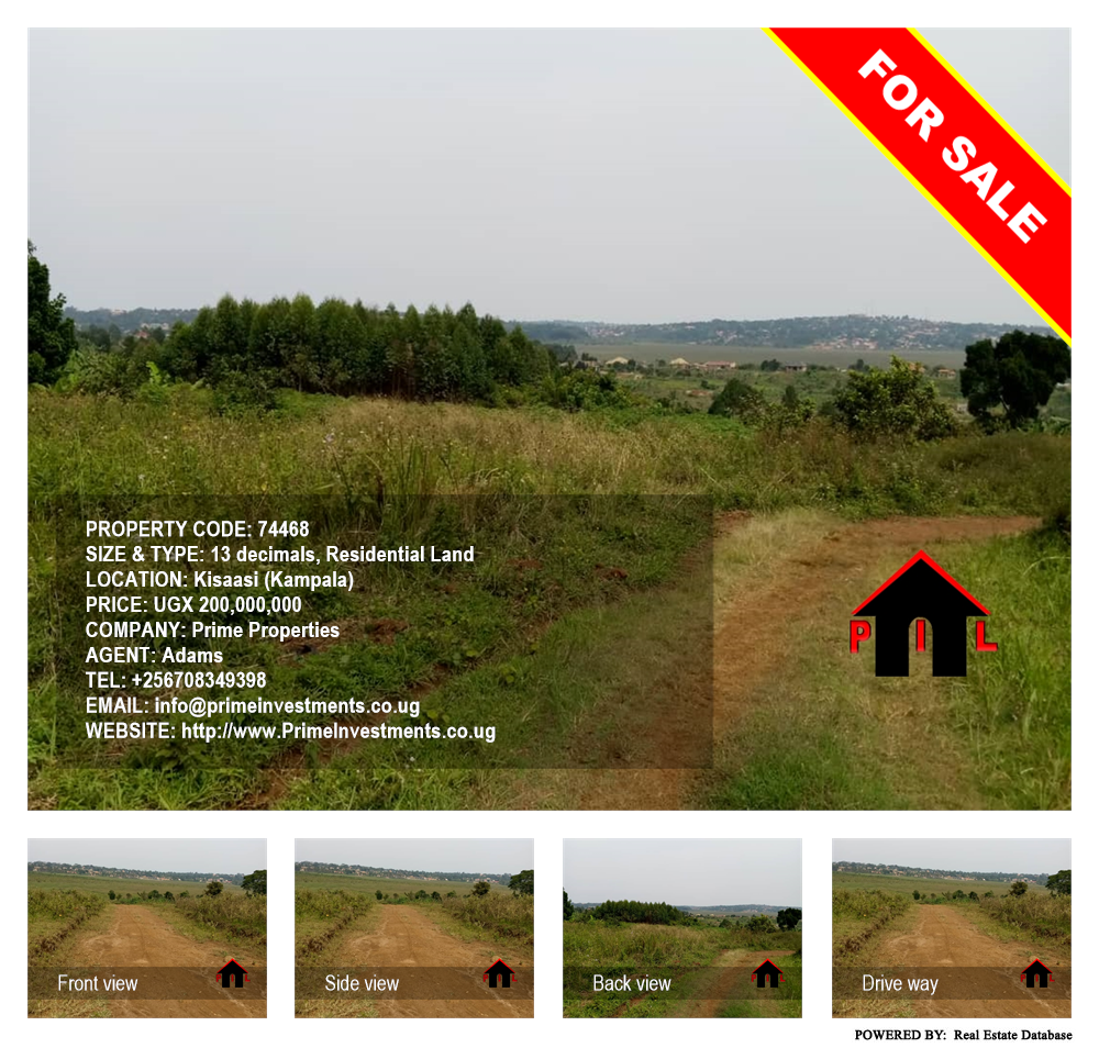 Residential Land  for sale in Kisaasi Kampala Uganda, code: 74468