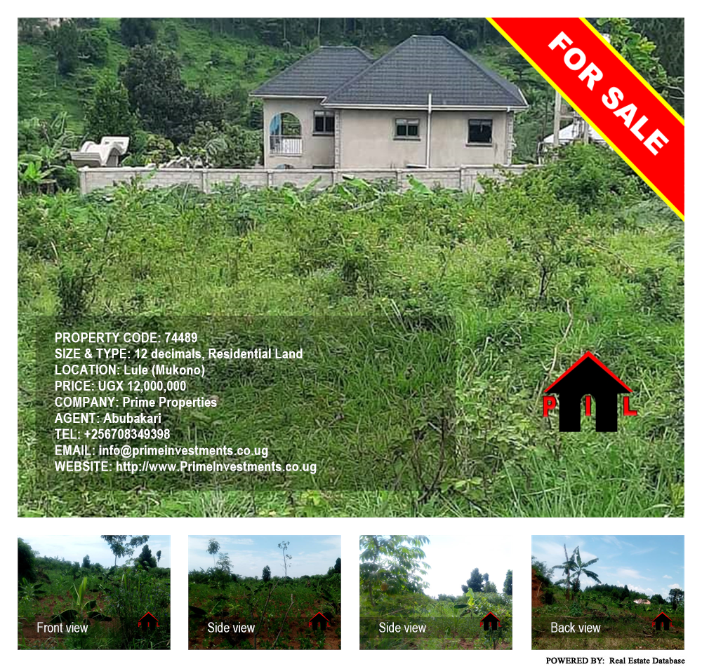 Residential Land  for sale in Lule Mukono Uganda, code: 74489