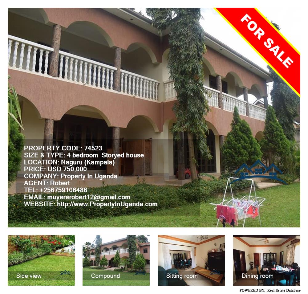 4 bedroom Storeyed house  for sale in Naguru Kampala Uganda, code: 74523